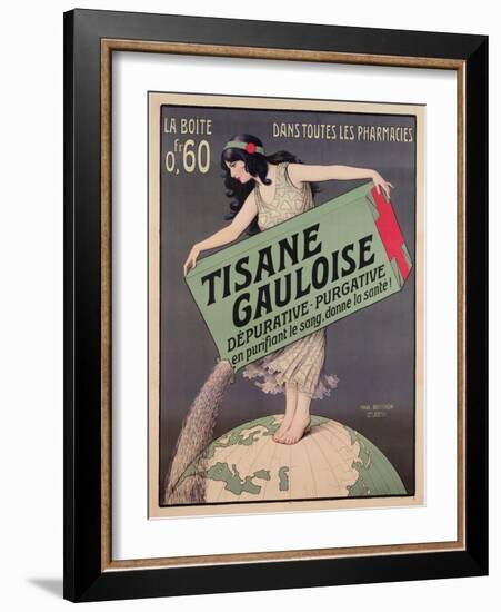 Poster Advertising Tisane Gauloise, Printed by Chaix, Paris, C.1900 (Colour Litho)-Paul Berthon-Framed Giclee Print