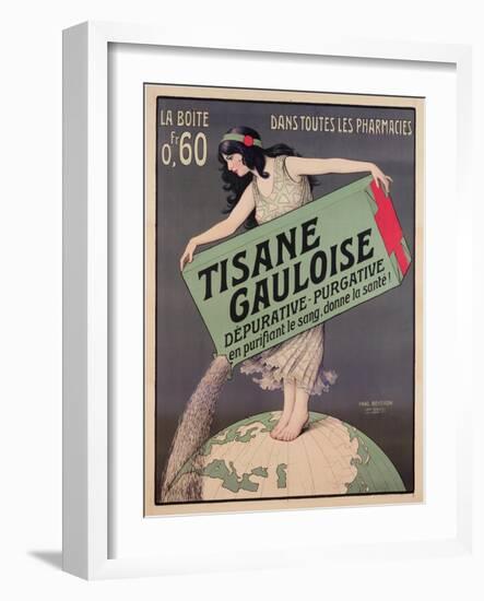 Poster Advertising Tisane Gauloise, Printed by Chaix, Paris, C.1900 (Colour Litho)-Paul Berthon-Framed Giclee Print