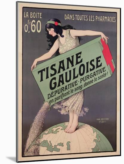 Poster Advertising Tisane Gauloise, Printed by Chaix, Paris, C.1900 (Colour Litho)-Paul Berthon-Mounted Giclee Print