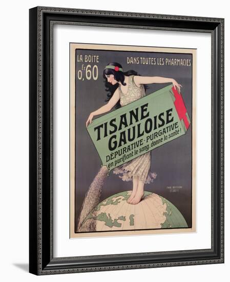 Poster Advertising Tisane Gauloise, Printed by Chaix, Paris, C.1900 (Colour Litho)-Paul Berthon-Framed Giclee Print