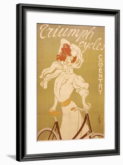 Poster Advertising Triumph Bicycles, 1907-Misti-Framed Giclee Print