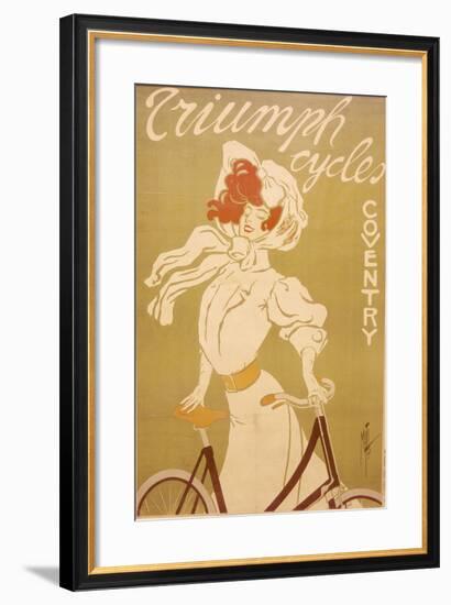 Poster Advertising Triumph Bicycles, 1907-Misti-Framed Giclee Print