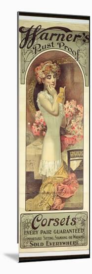 Poster Advertising 'Warner's Rust Proof Corsets', 1909-Alphonse Mucha-Mounted Giclee Print
