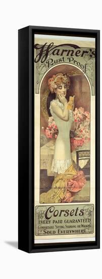 Poster Advertising 'Warner's Rust Proof Corsets', 1909-Alphonse Mucha-Framed Premier Image Canvas