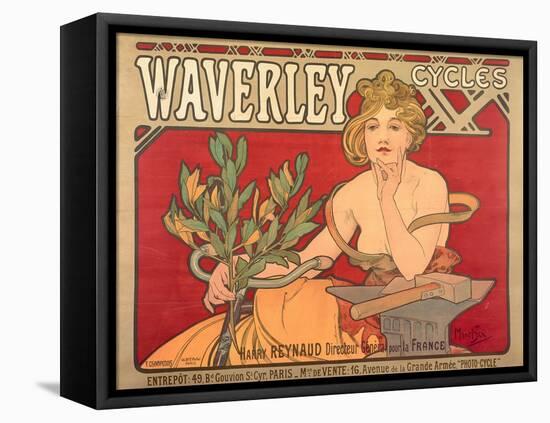 Poster Advertising 'Waverley Cycles', 1898-Alphonse Mucha-Framed Premier Image Canvas
