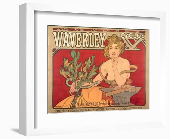 Poster Advertising 'Waverley Cycles', 1898-Alphonse Mucha-Framed Giclee Print