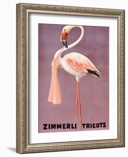 Poster Advertising Zimmerli Clothing, C.1935-null-Framed Giclee Print