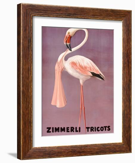 Poster Advertising Zimmerli Clothing, C.1935-null-Framed Giclee Print