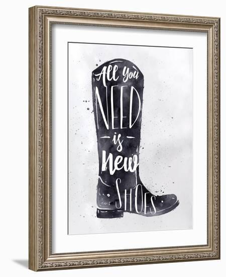 Poster Boots-anna42f-Framed Art Print