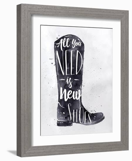 Poster Boots-anna42f-Framed Art Print