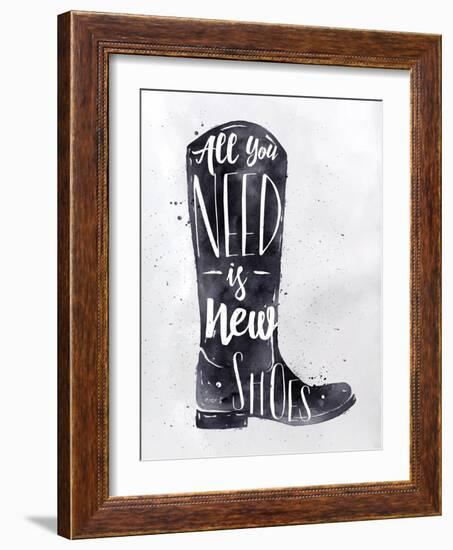 Poster Boots-anna42f-Framed Art Print