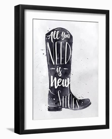 Poster Boots-anna42f-Framed Art Print