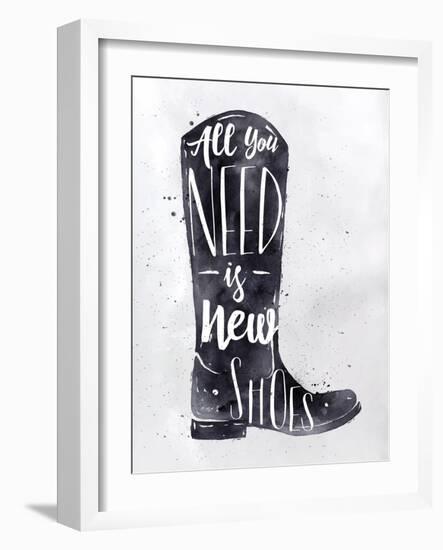 Poster Boots-anna42f-Framed Art Print