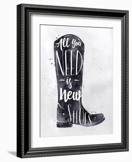 Poster Boots-anna42f-Framed Art Print