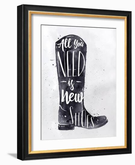 Poster Boots-anna42f-Framed Art Print