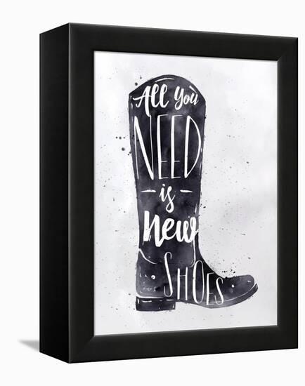 Poster Boots-anna42f-Framed Stretched Canvas