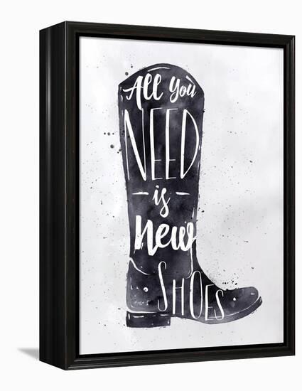 Poster Boots-anna42f-Framed Stretched Canvas
