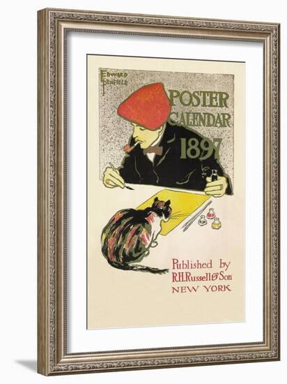 Poster Calendar 1897-Edward Penfield-Framed Art Print