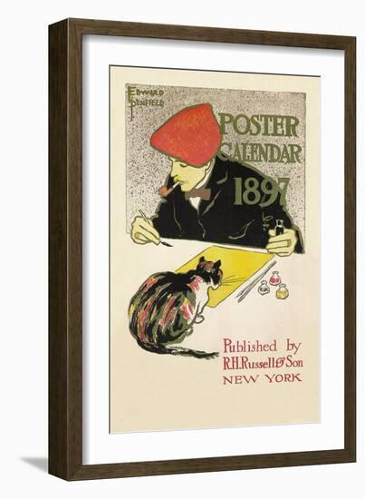 Poster Calendar 1897-Edward Penfield-Framed Art Print