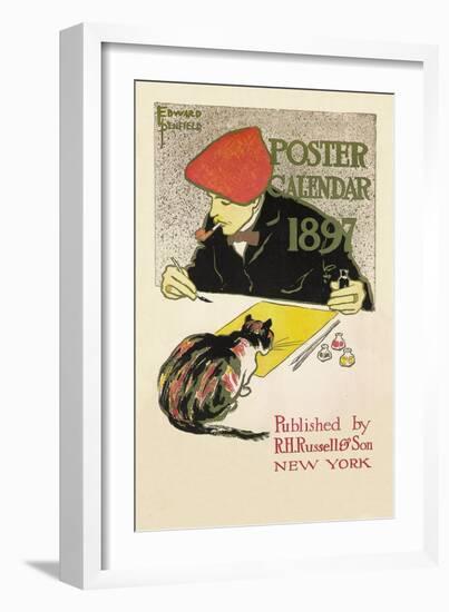 Poster Calendar 1897-Edward Penfield-Framed Art Print