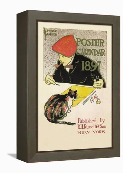 Poster Calendar 1897-Edward Penfield-Framed Stretched Canvas