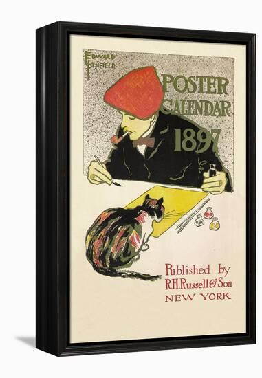 Poster Calendar 1897-Edward Penfield-Framed Stretched Canvas