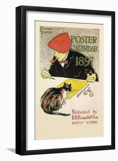 Poster Calendar 1897-Edward Penfield-Framed Art Print