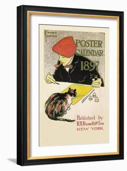 Poster Calendar 1897-Edward Penfield-Framed Art Print