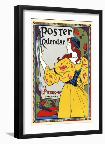 Poster Calendar.-Louis Rhead-Framed Art Print