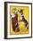 Poster Depicting a Clown and Donkey Singing-null-Framed Giclee Print