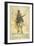 Poster Depicting a French Infantry Soldier, Holding a Rifle. a Map Of Europe Behind Him-null-Framed Giclee Print