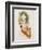 Poster Depicting a Woman Canoeing by Maud Stumm-null-Framed Premium Giclee Print
