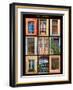 Poster featuring windows shot on buildings throughout towns of Provence, France.-Mallorie Ostrowitz-Framed Photographic Print