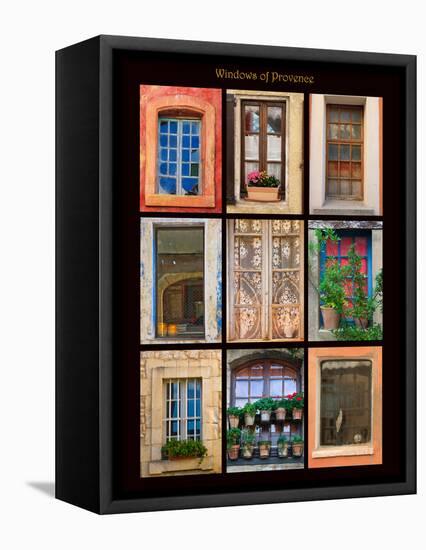 Poster featuring windows shot on buildings throughout towns of Provence, France.-Mallorie Ostrowitz-Framed Premier Image Canvas