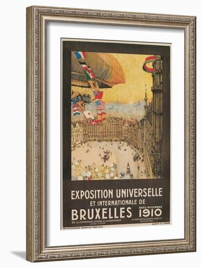 Poster for 1910 Brussells Exhibition-null-Framed Art Print