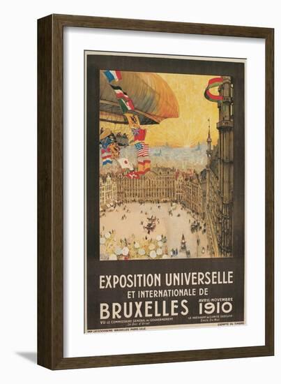 Poster for 1910 Brussells Exhibition-null-Framed Art Print