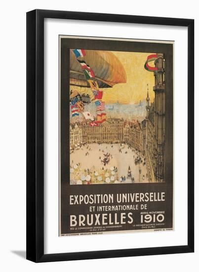 Poster for 1910 Brussells Exhibition-null-Framed Art Print