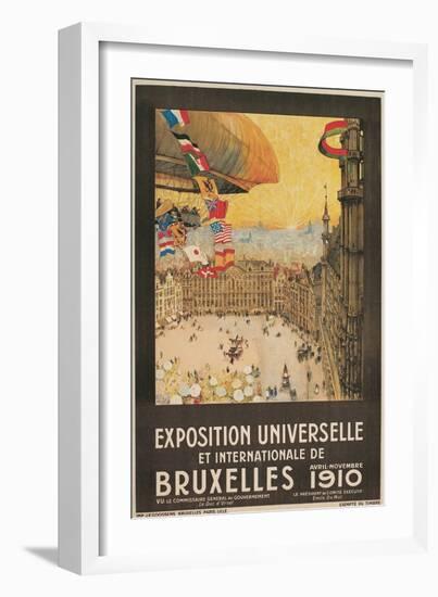 Poster for 1910 Brussells Exhibition-null-Framed Art Print