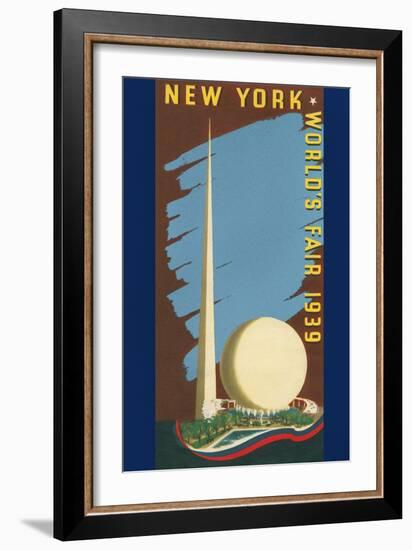 Poster for 1939 NY Worlds Fair-null-Framed Art Print