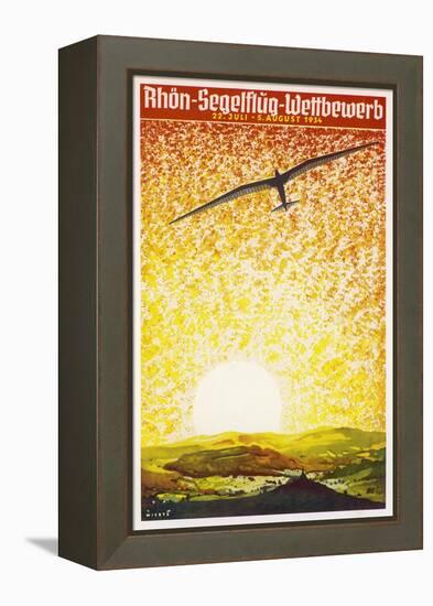 Poster for a German Gliding Meeting-Jupp Wiertz-Framed Stretched Canvas