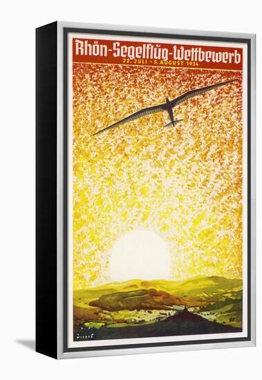 Poster for a German Gliding Meeting-Jupp Wiertz-Framed Stretched Canvas