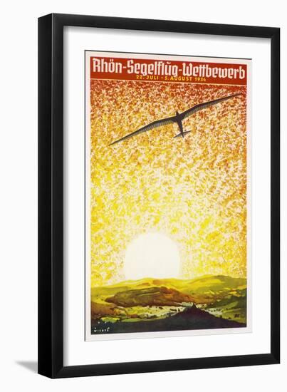 Poster for a German Gliding Meeting-Jupp Wiertz-Framed Art Print