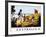 Poster for Australia Showing the Landing of Captain Cook at Botany Bay in 1770-null-Framed Photographic Print