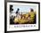 Poster for Australia Showing the Landing of Captain Cook at Botany Bay in 1770-null-Framed Photographic Print