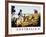 Poster for Australia Showing the Landing of Captain Cook at Botany Bay in 1770-null-Framed Photographic Print