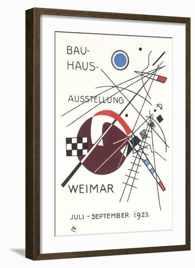 Poster for Bauhaus Exhibition-null-Framed Art Print