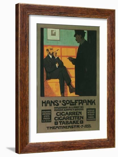 Poster for Bavarian Tobacco Store-null-Framed Giclee Print