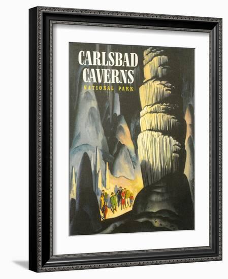 Poster for Carlsbad Caverns-null-Framed Art Print