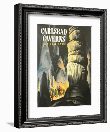 Poster for Carlsbad Caverns-null-Framed Art Print