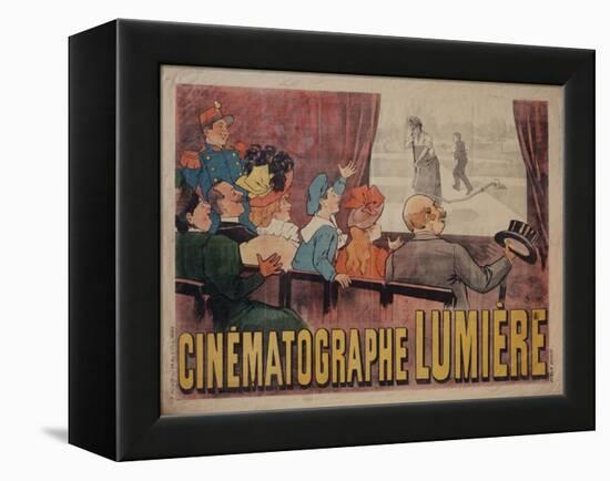 Poster for Cinematograph Lumiere-Marcellin Auzolle-Framed Stretched Canvas